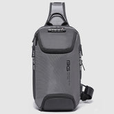BANGE Men Security USB Chest Bag Portable Outdoor Shoulder Bag